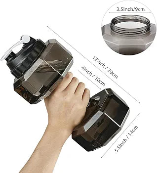 Dumbbell water bottle
